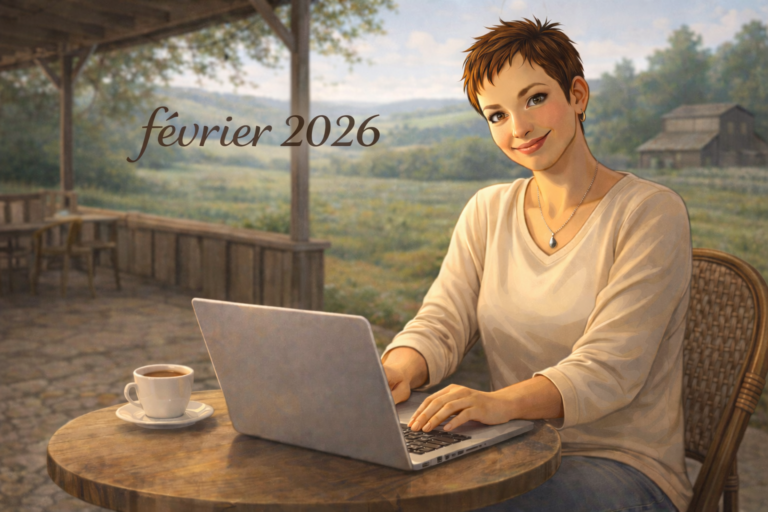 Février : Emma, le Far West, et mon premier mois d&rsquo;autrice à temps plein