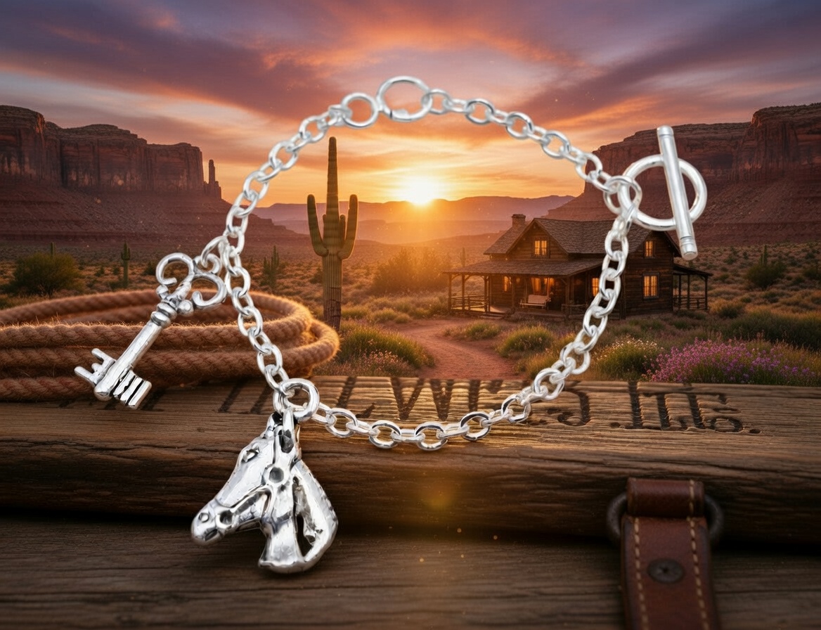 Bracelet à breloques Les Pionnières du Far West