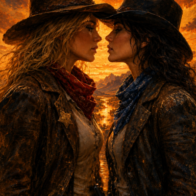 Affiche Collector dédicacée "Les pionnières du Far West"