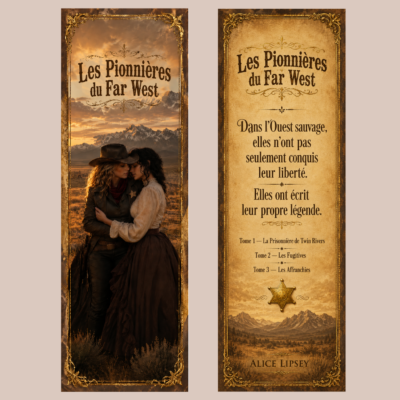 Marque-page officiel — Les Pionnières du Far West