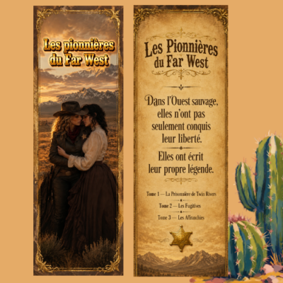 Marque-page officiel - Les Pionnières du Far West